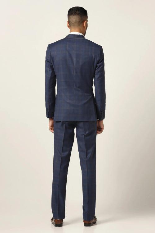 Blue Checked Suit