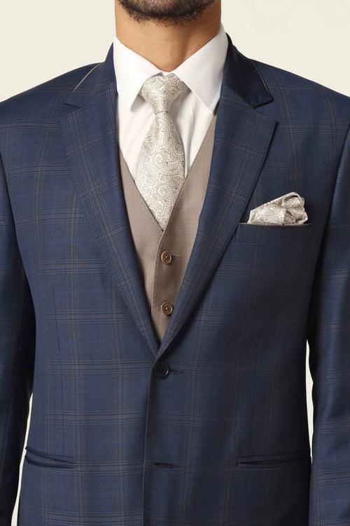 Blue Checked Suit