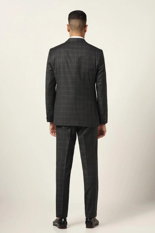 Black Checked Suit