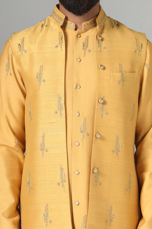 Mustard Embroidered jacket