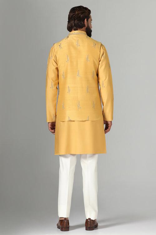 Mustard Embroidered jacket