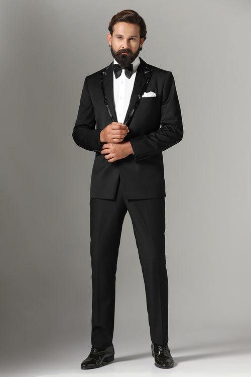 Jet Black Tuxedo Suit