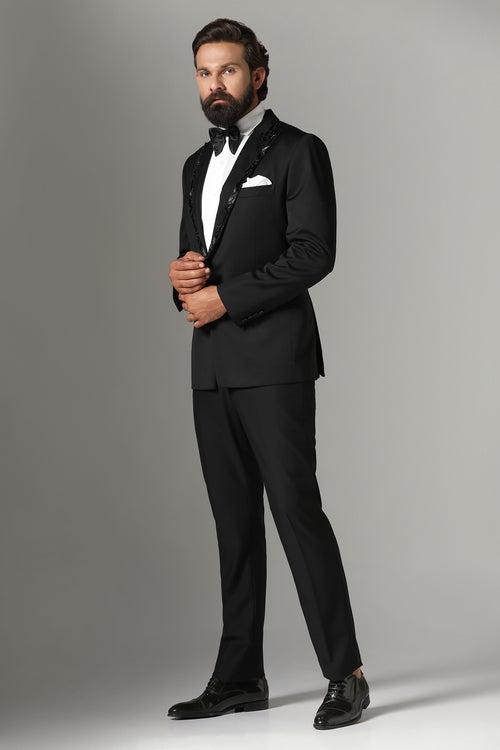 Jet Black Tuxedo Suit