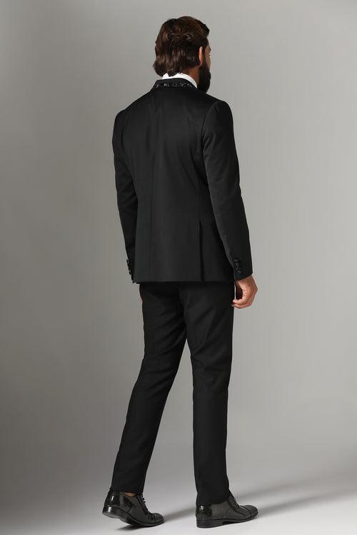 Jet Black Tuxedo Suit