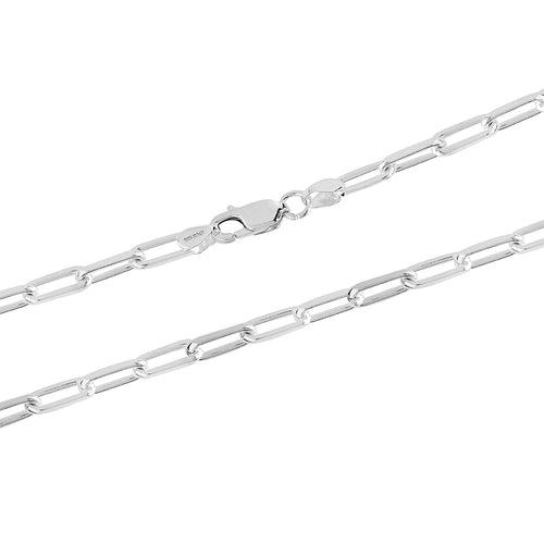 925 Sterling Silver Italian PaperClip Link Chain Necklace for Women 4.5 MM