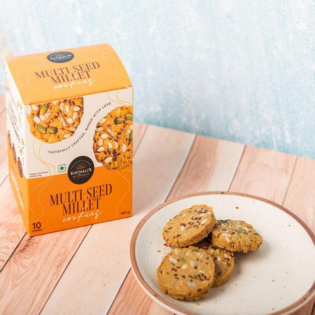 Multi-Seed Millet Cookies (Pack of 10)