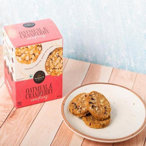 Oatmeal & Cranberry Cookies (Pack Of 10)