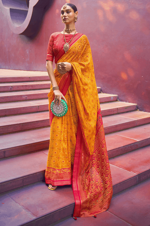 Ready to Wear Royal Patola Silk Saree