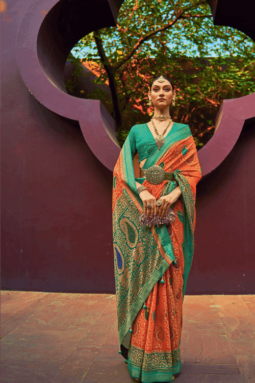 Ready to Wear Royal Patola Silk Saree