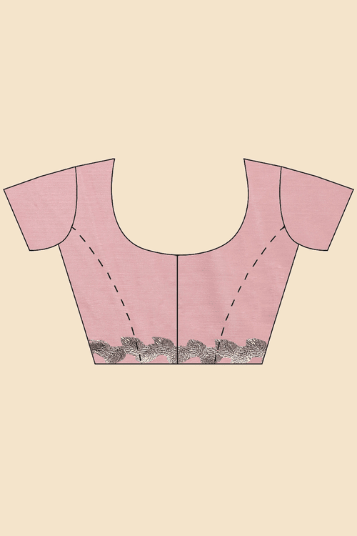 Pink Petal | Pre-Stitched Rose Gold Jimmy Choo Saree