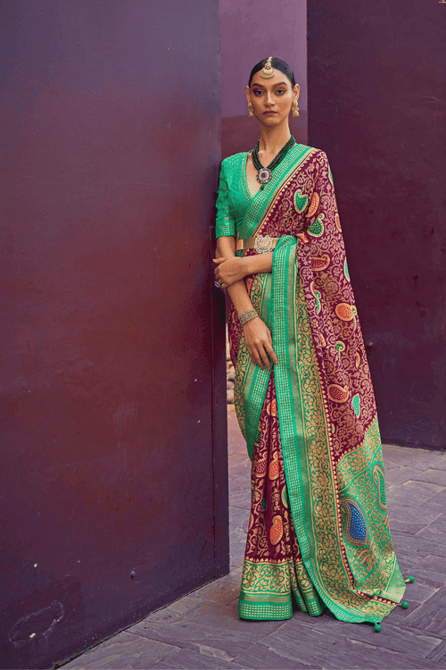 Ready to Wear Royal Patola Silk Saree