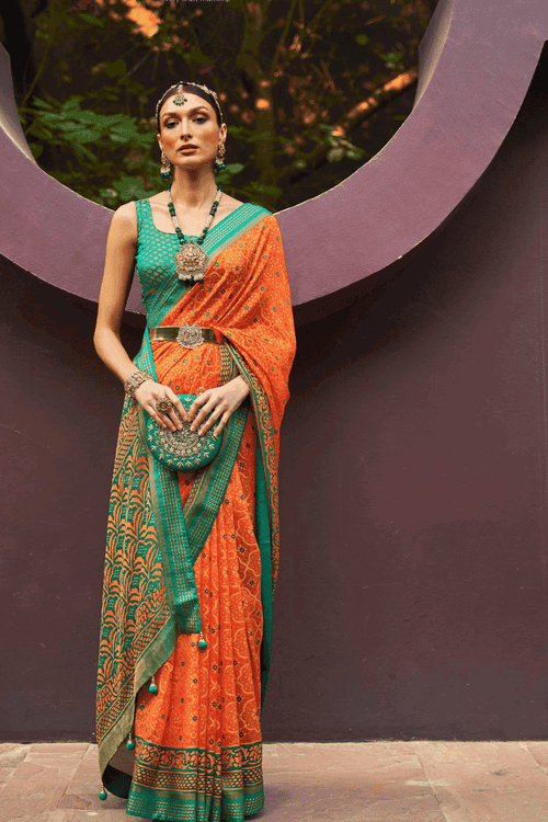 Ready to Wear Royal Patola Silk Saree