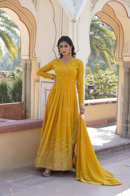 Majestic Zari Sequin Anarkali Suit