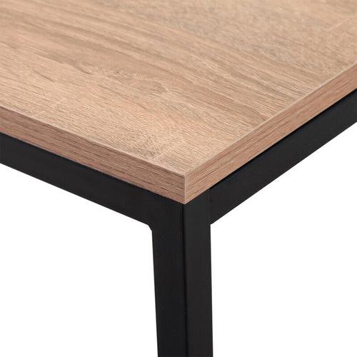 Lavish Center Table in Black Color with Wooden Top