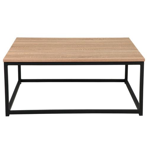 Lavish Center Table in Black Color with Wooden Top