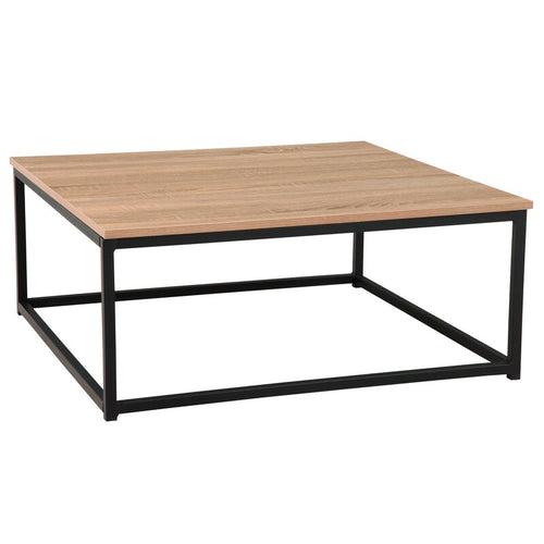 Lavish Center Table in Black Color with Wooden Top