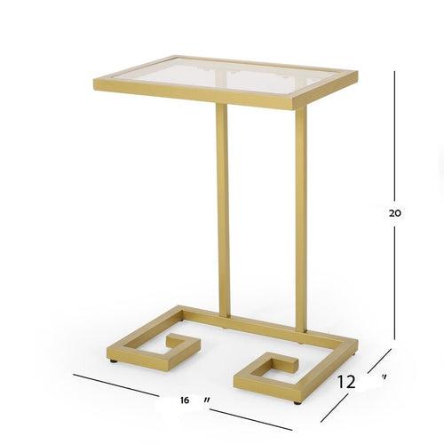 TORDI Side Table in Golden Color