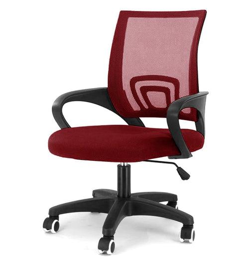 Teana Mesh Chair in Maroon Color