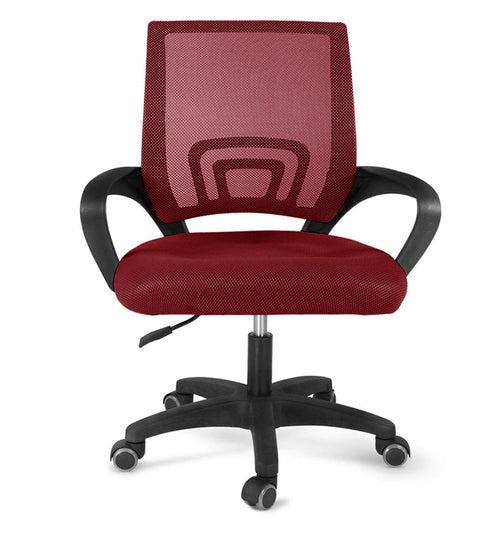 Teana Mesh Chair in Maroon Color