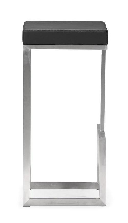 Timea barstool in Black Color - Stainless Steel