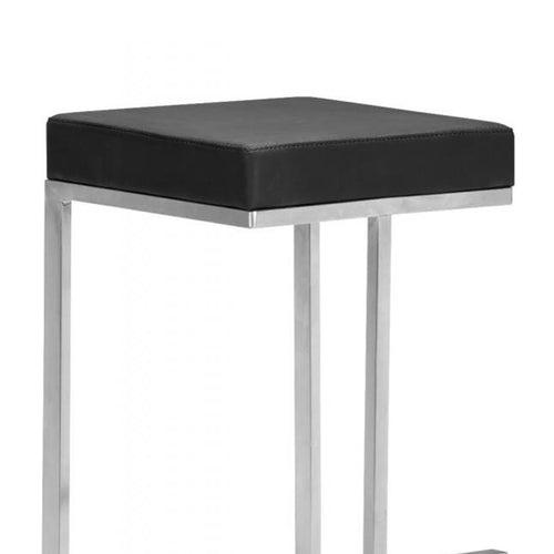 Timea barstool in Black Color - Stainless Steel