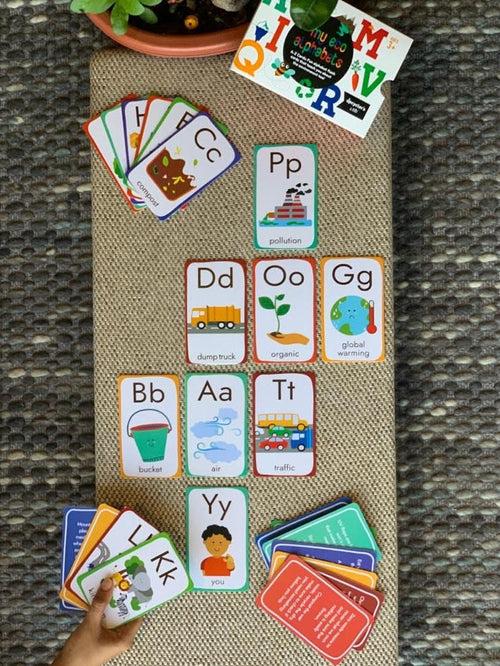 Eco Alphabets Flashcards - Set of 10