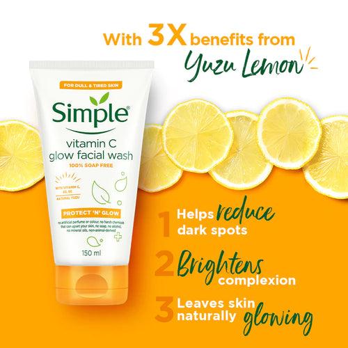 Vitamin C Glow Facial Wash + 10% Vit C Booster Serum (150ml + 30ml)