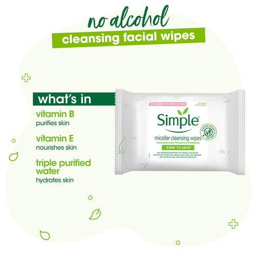 Micellar Cleansing Water & Micellar Cleansing Wipes Combo - (200ml + 25 Wipes)