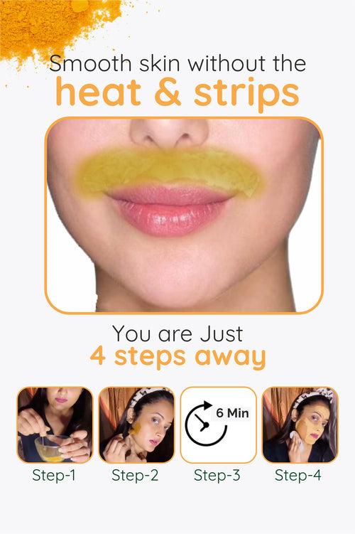 6 Min Facial Wax - Herbal Hair Removal Powder