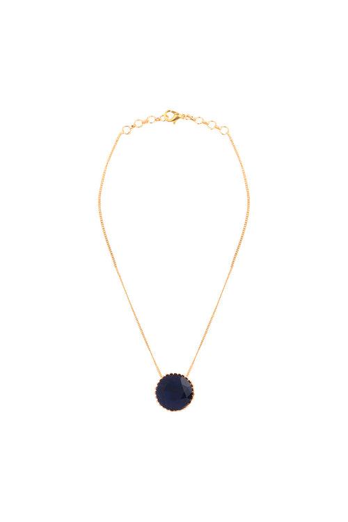 Gold Plated Blue Sapphire Neckchain