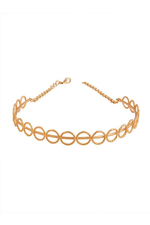 Gold Plated Noor Hand-Hugging Choker