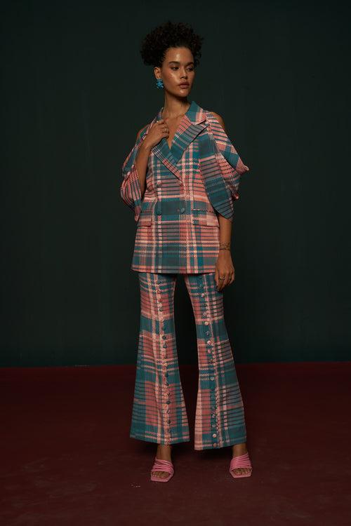 Pastoral graph pant suit