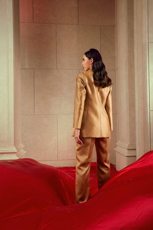 Gold Pant Suit