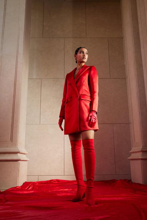 Red Blazer Dress