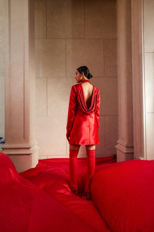 Red Blazer Dress