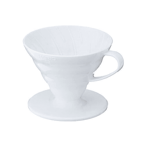 Hario V60 Plastic Coffee Dripper (Size 02, White)