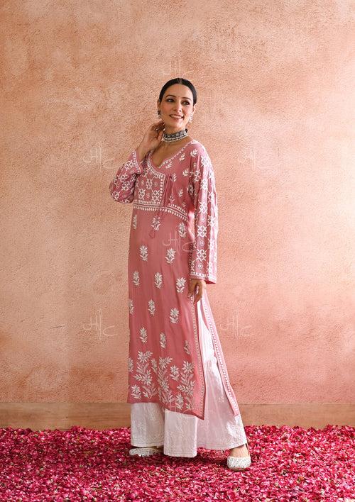 Kashish Chikankari Modal Straight Kurta