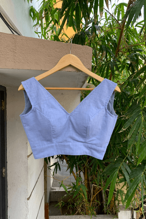 Blue cotton Blouse