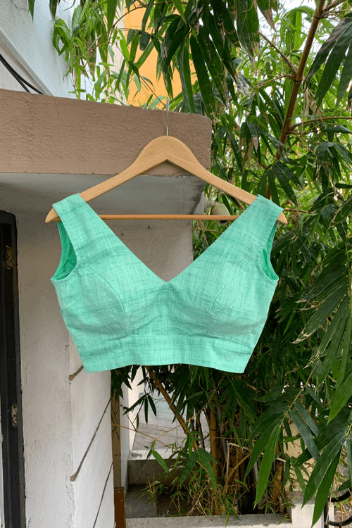 Green cotton Blouse