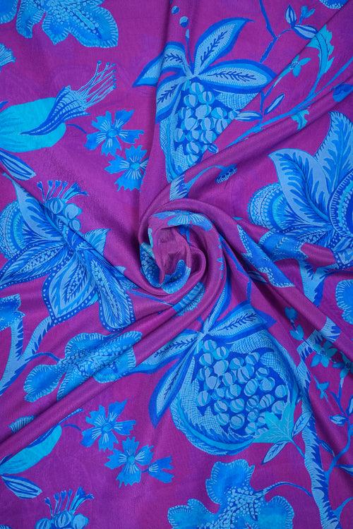 Natural Crepe Printed Fabric