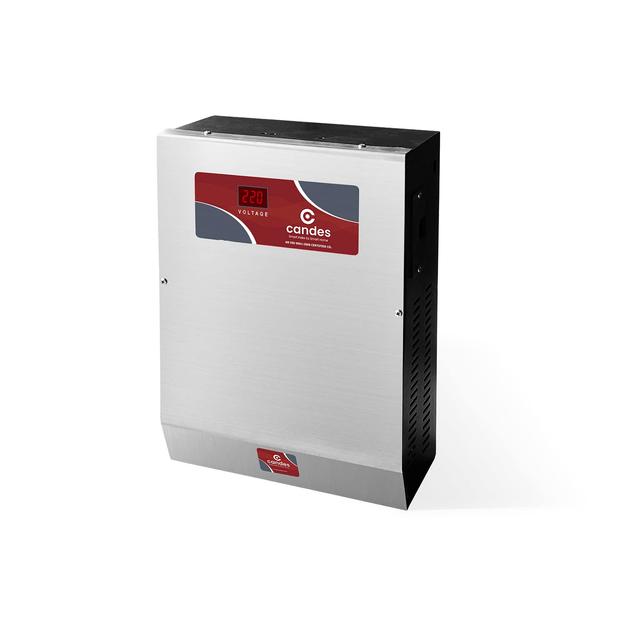 Candes A490SS 4kVA Voltage Stabilizer with Stainless Steel (SS) Body & Wide Working Range Best for Inverter AC, Split AC or Windows AC Upto 1.5 Ton with 3 Years Warranty (Silver)