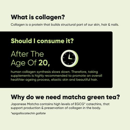 Marine Collagen | Hydrolysed Collagen, Japanese Matcha & Hyaluronic Acid Blend | Recommended By Dr. Shachi Jain