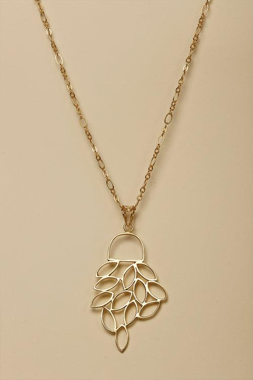 Cluster Leaf Necklace