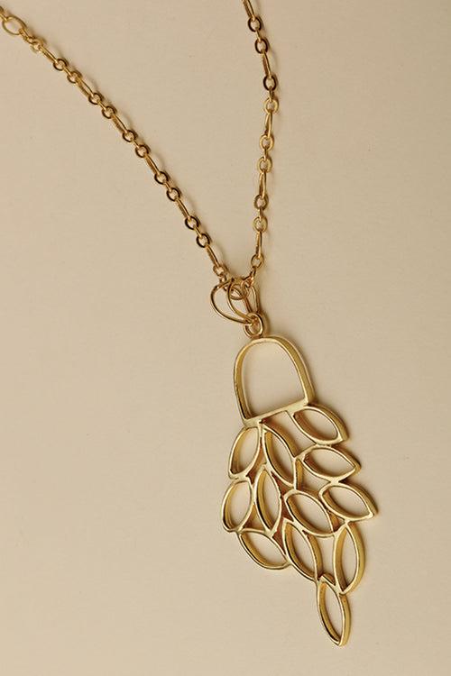 Cluster Leaf Necklace