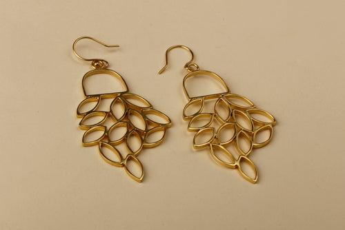 Cluster Leaf Earrings