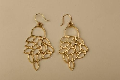 Cluster Leaf Earrings