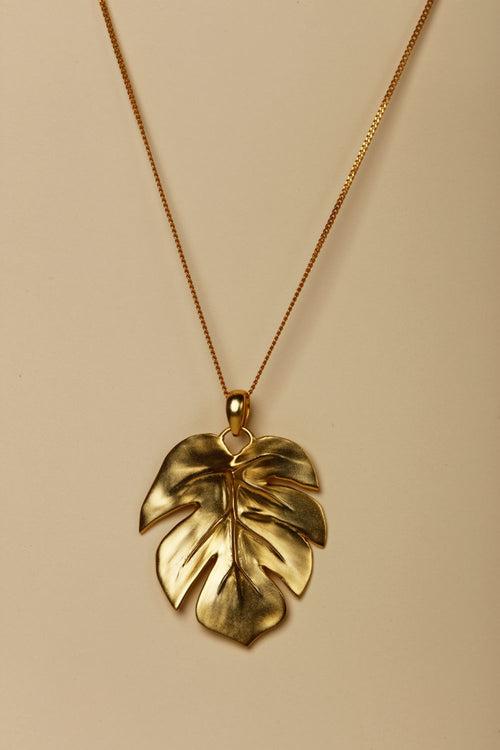 MONSTERA LEAF NECKLACE