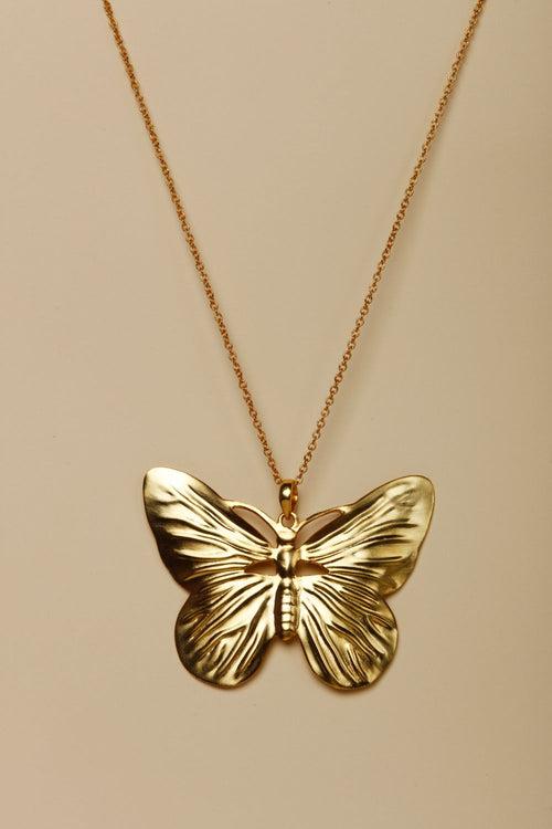 GOLD BUTTERFLY NECKLACE