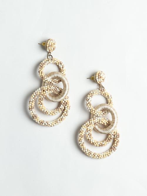 Spiral Beaded Earings