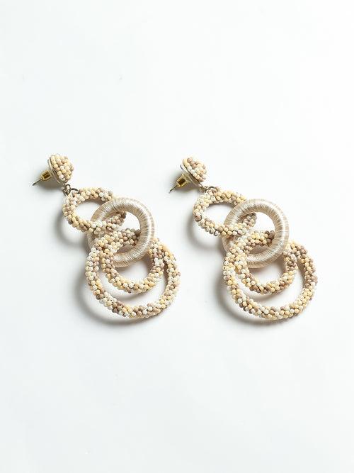 Spiral Beaded Earings